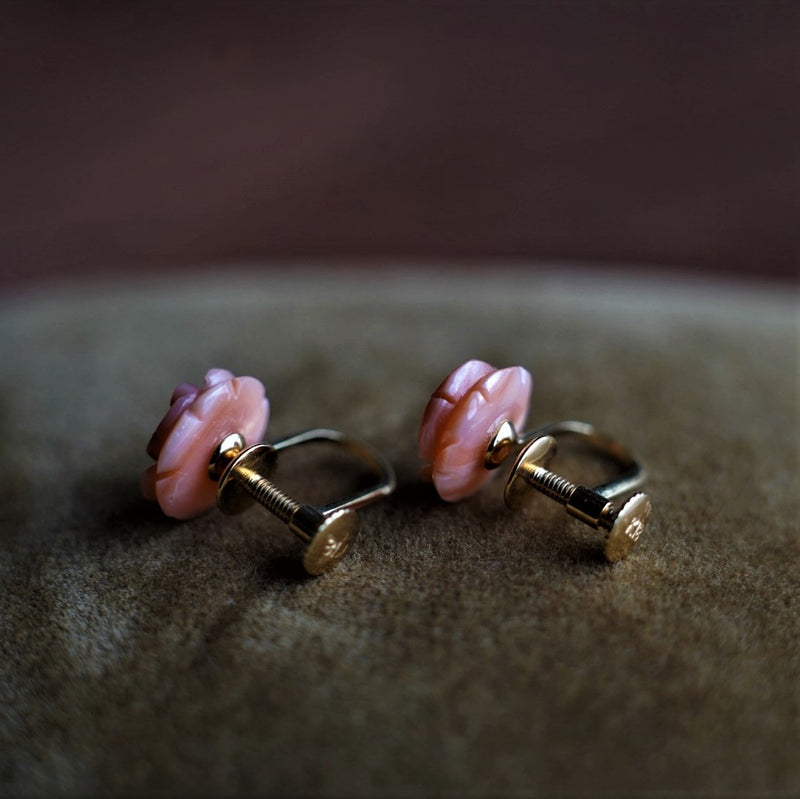 K18 ピンクサンゴのばらイヤリング(select) – Jewelry IWASE